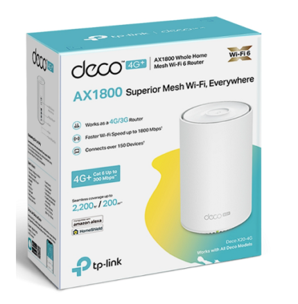 TP-Link Deco X20-4G 4G+ AX1800 Mesh Wi-Fi 6