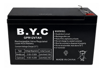 מצבר 12V 7A BYC